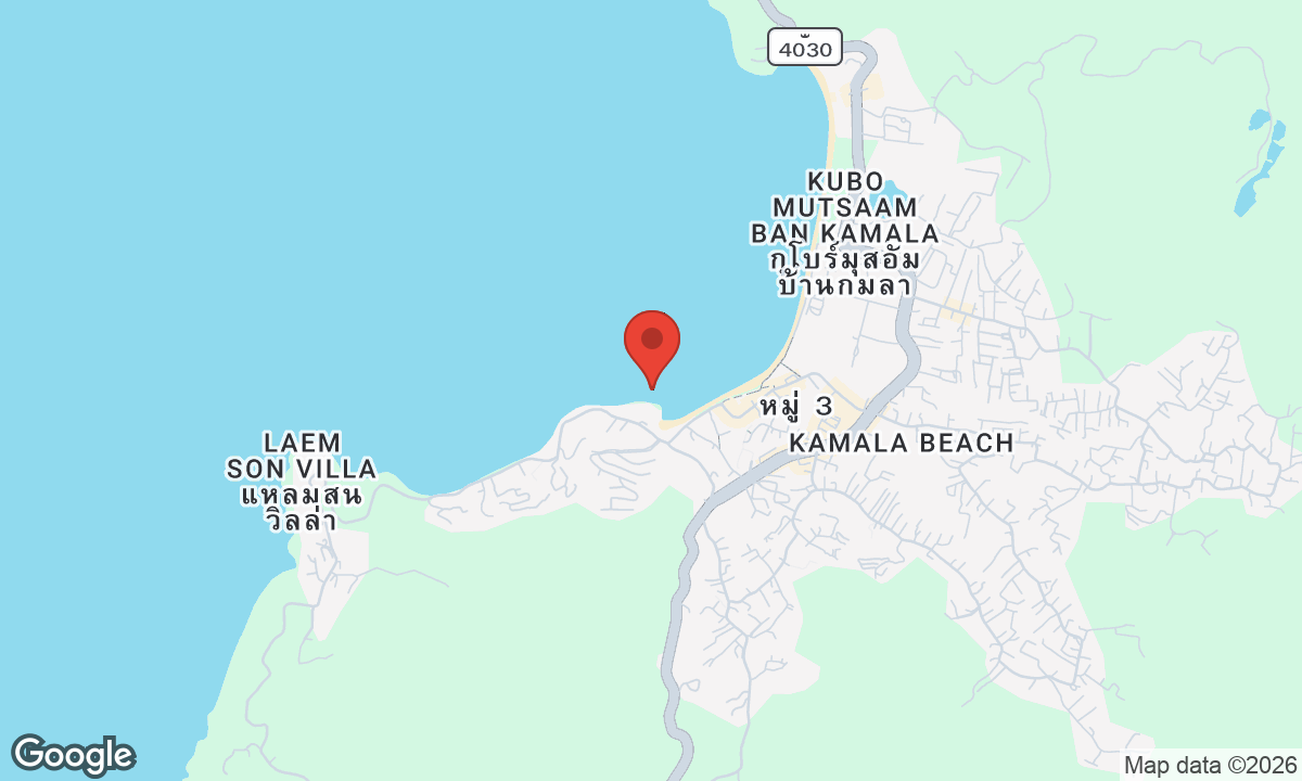 Map of Kamala Beach