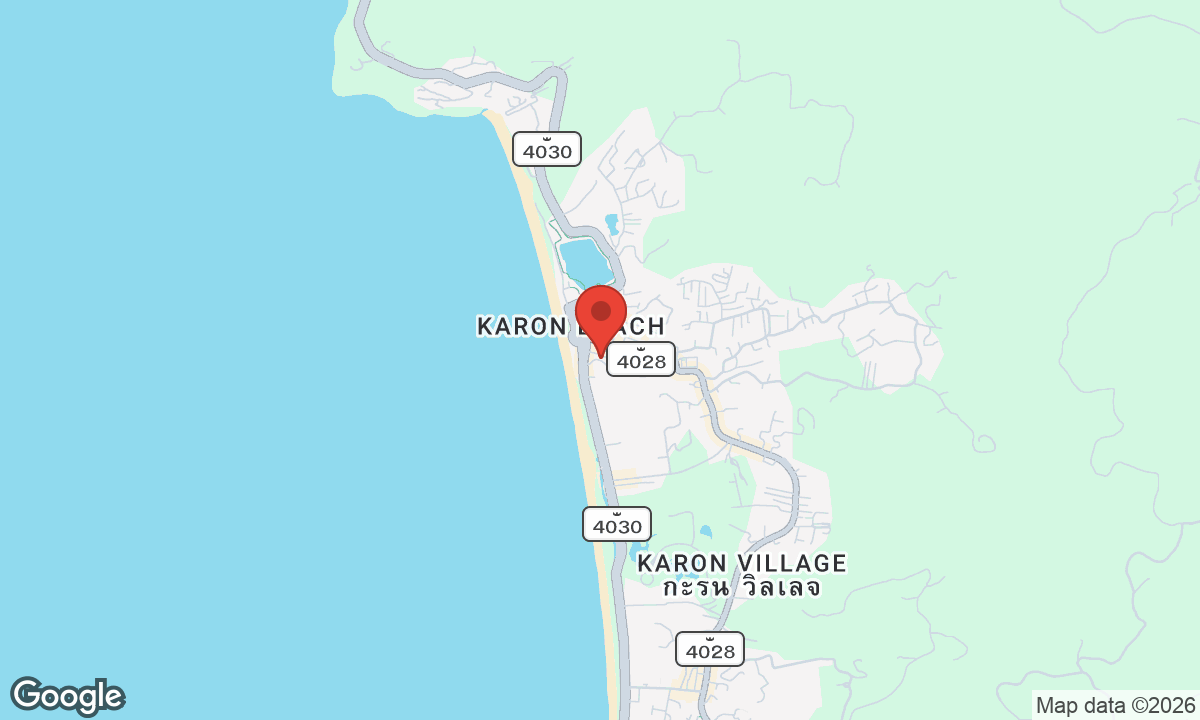 Map of Karon Beach