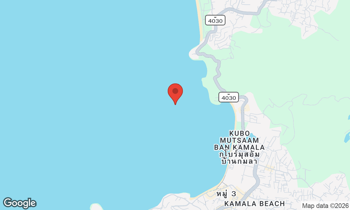 Map of Laem Singh Beach