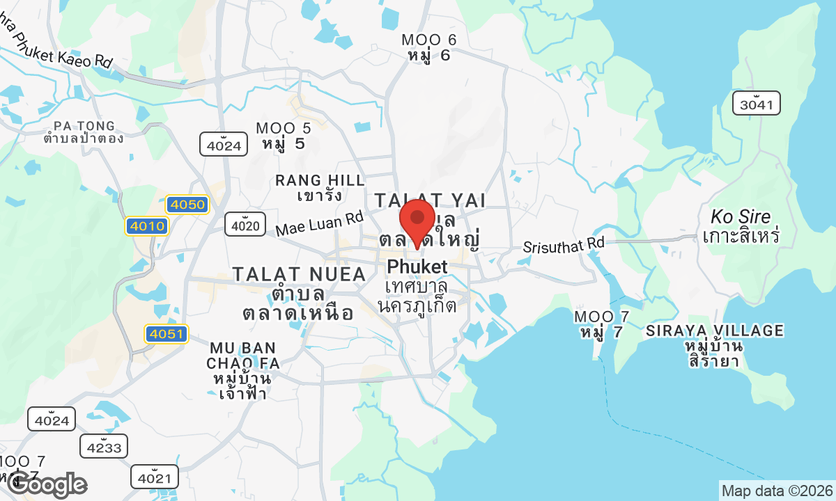 Map of Phuket Old Town
